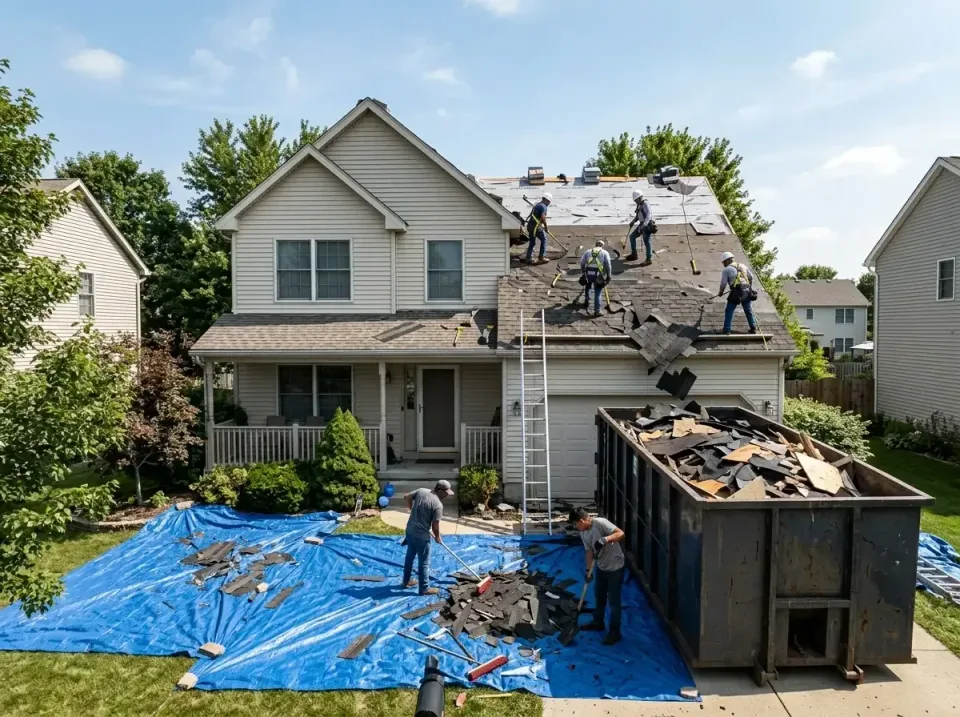 roof-replacement-debris-remova-004 — frequently asked questions, Cheapest Dumpster Rentals in Adamstown, MD